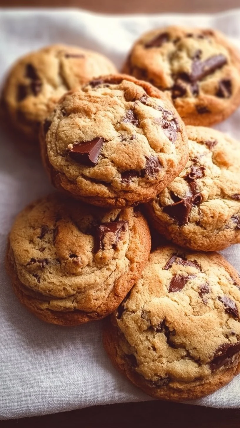 Bakery Style Chunky Chocolate Chip Cookies 1 Bakery style chunky chocolate chip cookies filled with rich chocolate chips.