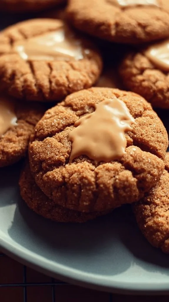 Delicious homemade Maple Brown Sugar Cookies on a cooling rack