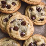 These crispy and chewy chocolate chip cookies have golden edges and soft, tender centers. 2 these crispy and chewy chocolate chip cookies have 2025 09 22 173052 150x150 1
