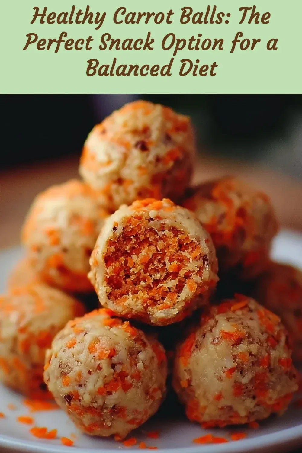 Healthy Carrot Balls: The Perfect Snack Option for a Balanced Diet 1 Healthy carrot balls snack for a balanced diet