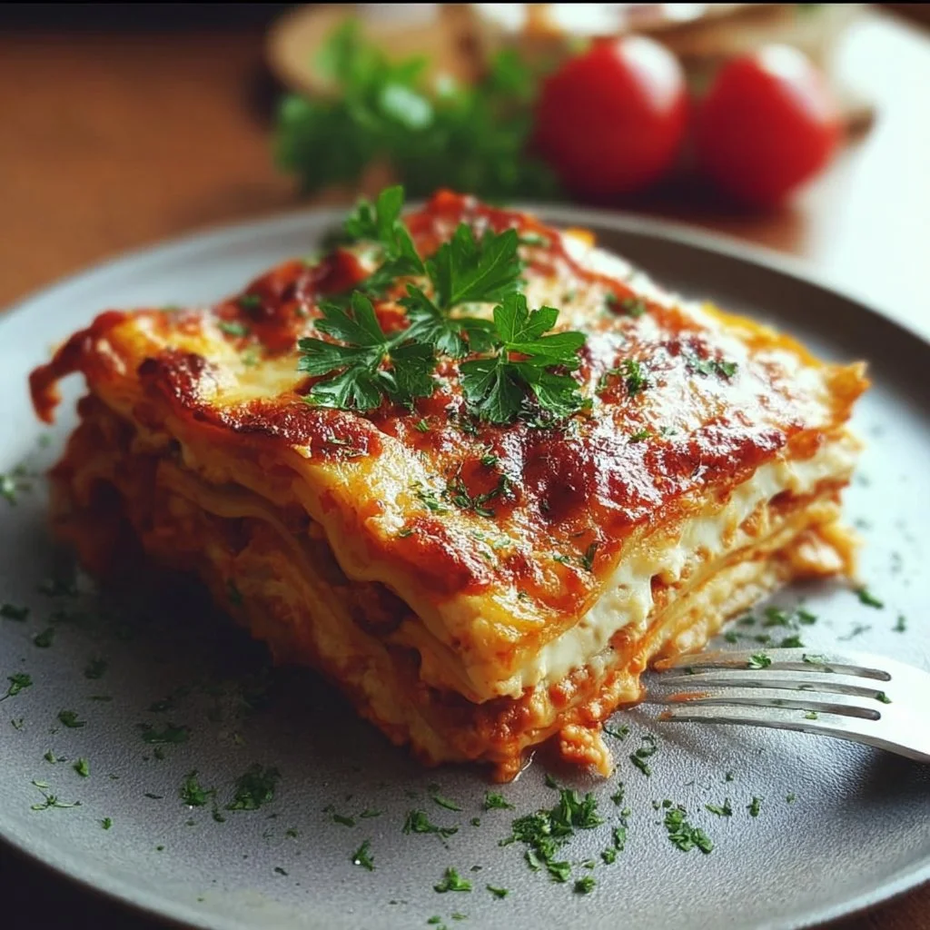 Delicious Sicilian Lasagna inspired by The Godfather, featuring layers of pasta and rich sauce.
