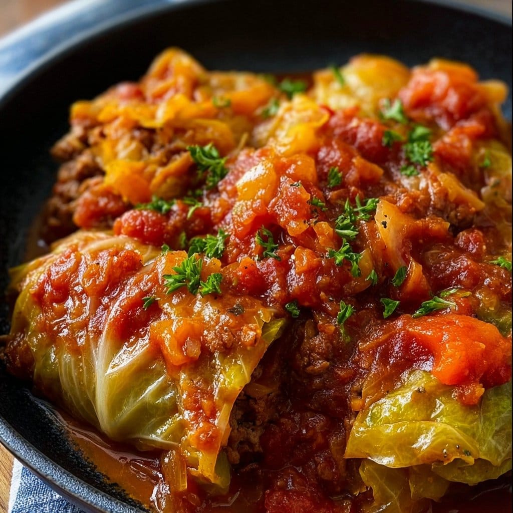 Slow Cooker Unstuffed Cabbage Rolls