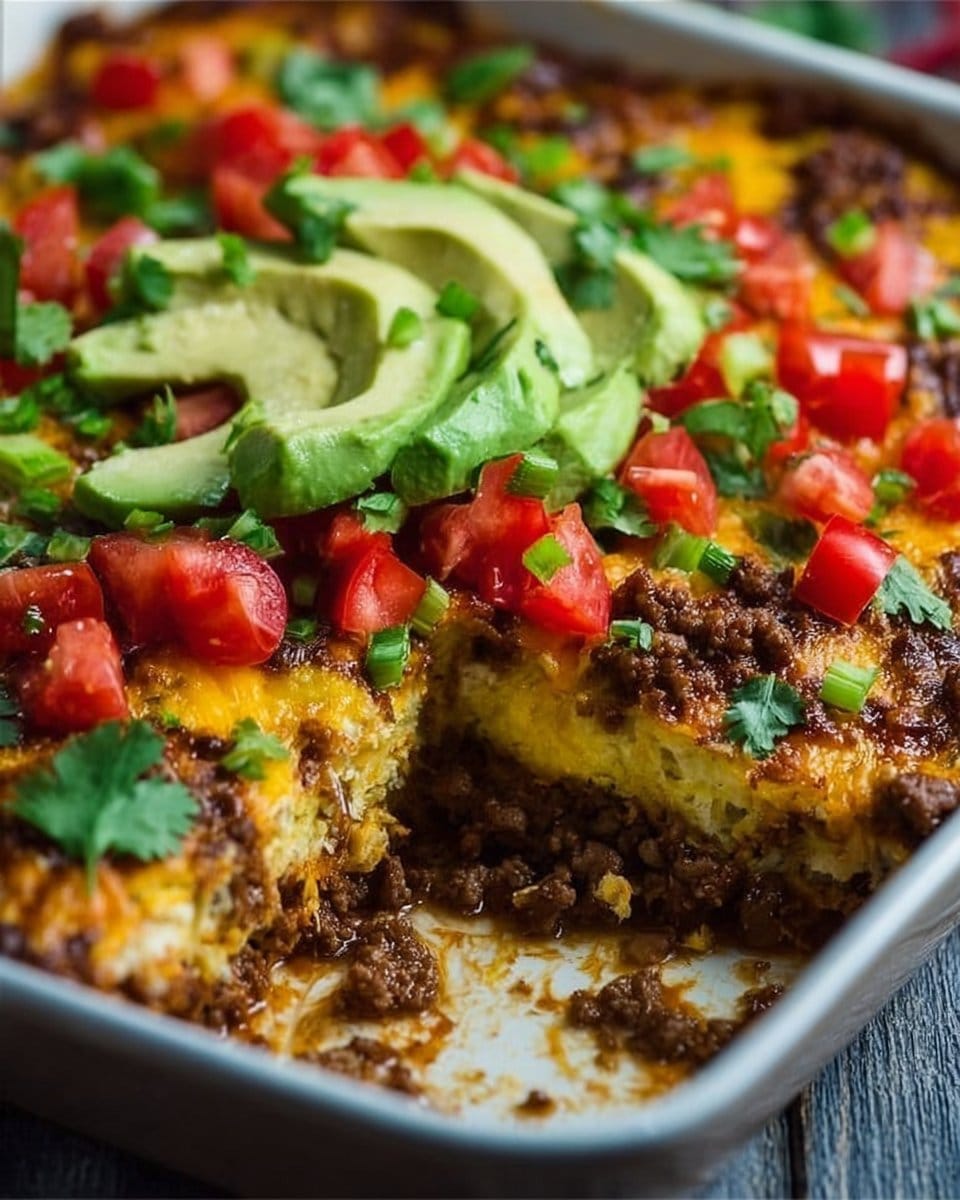 Low Carb Keto Taco Casserole
