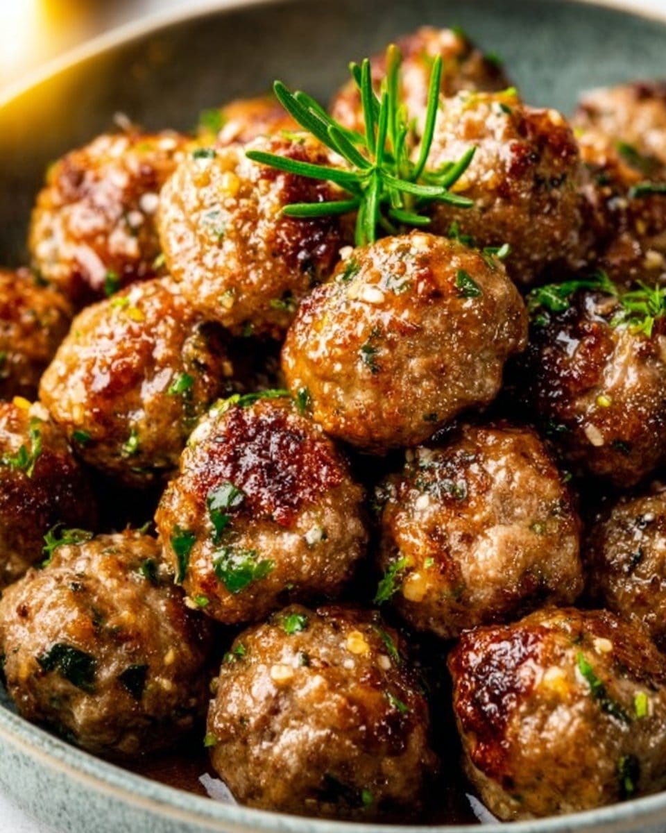 Keto Garlic Butter Meatballs