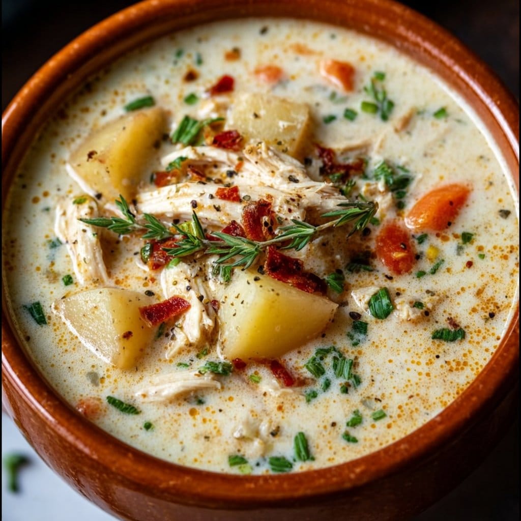 Crockpot Creamy Chicken and Potato Soup 2 Crockpot Creamy Chicken and Potato Soup