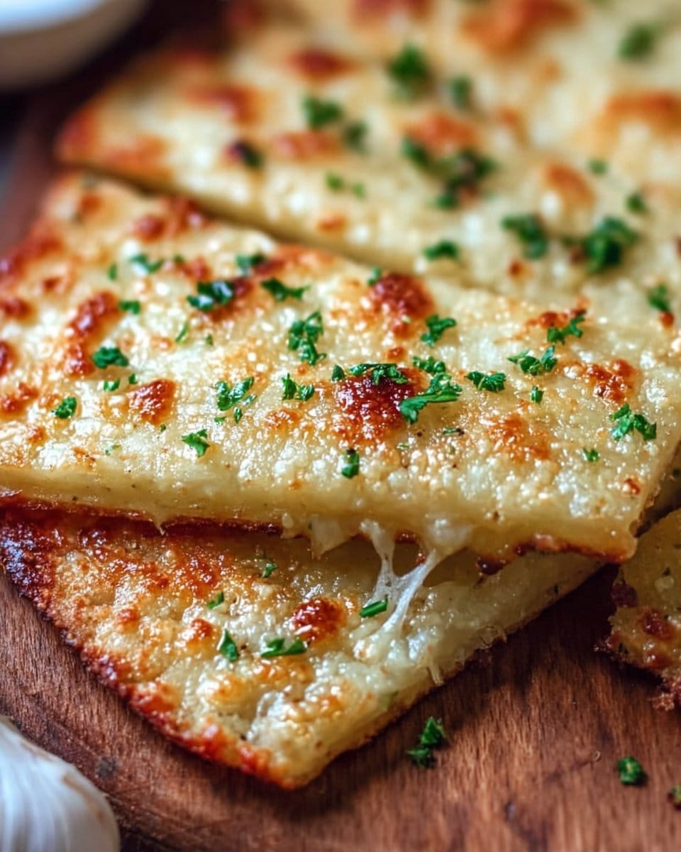 Cheesy Keto Garlic Flatbread