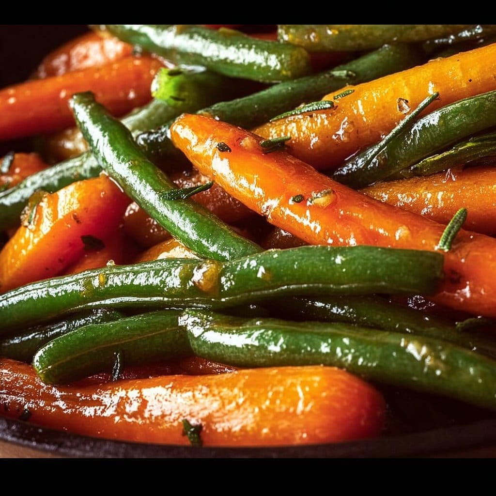 Honey Glazed Carrots & Green Beans