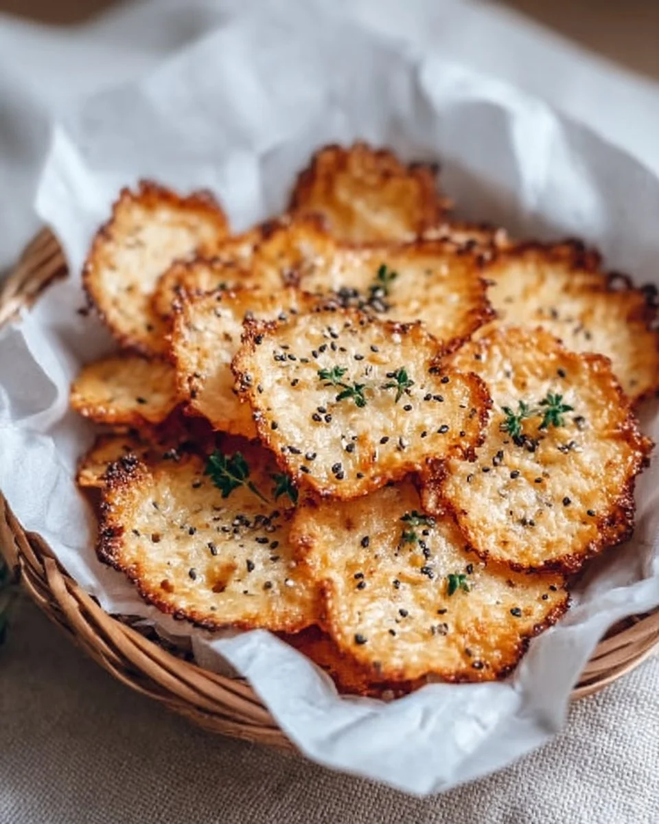 Keto Cottage Cheese Chips 1 Bowl of crispy Keto Cottage Cheese Chips ready to be enjoyed as a healthy snack.