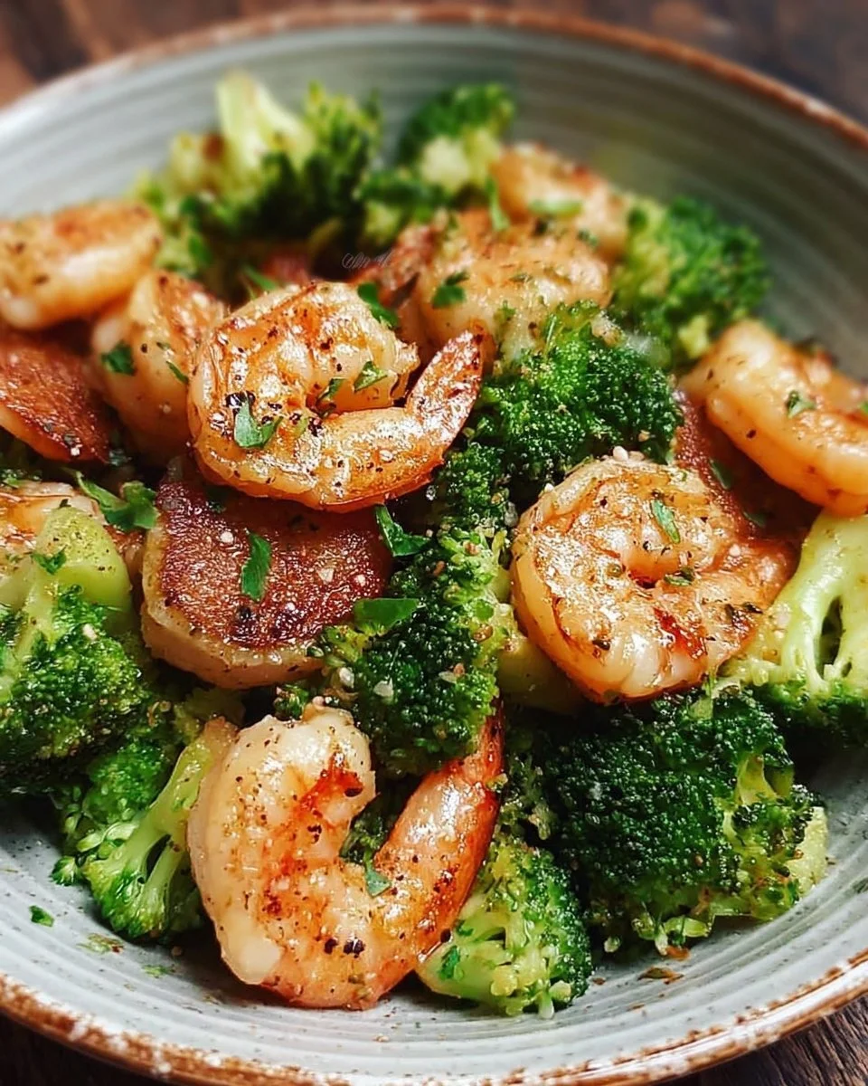 Low Carb Shrimp And Broccoli Recipe 1 Low carb shrimp and broccoli dish ready to serve