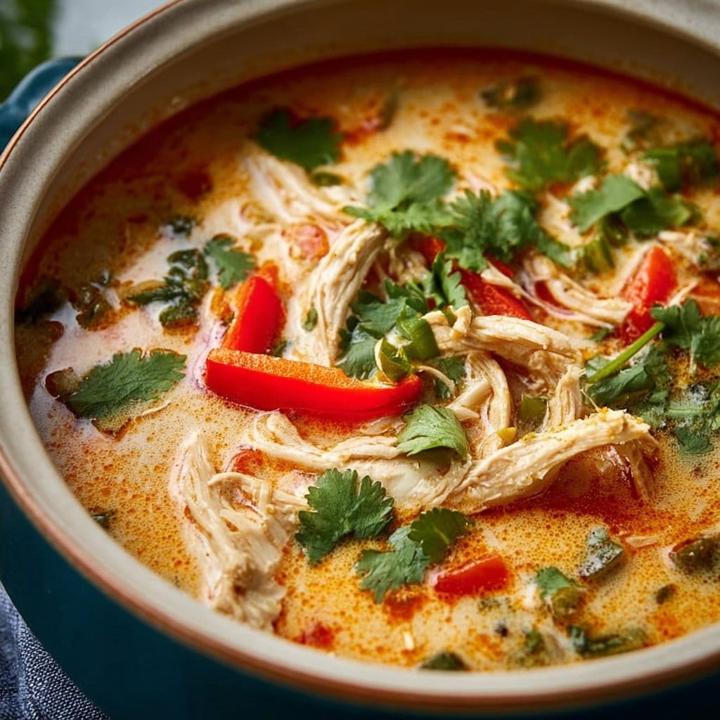 Crockpot Thai Coconut Chicken Soup