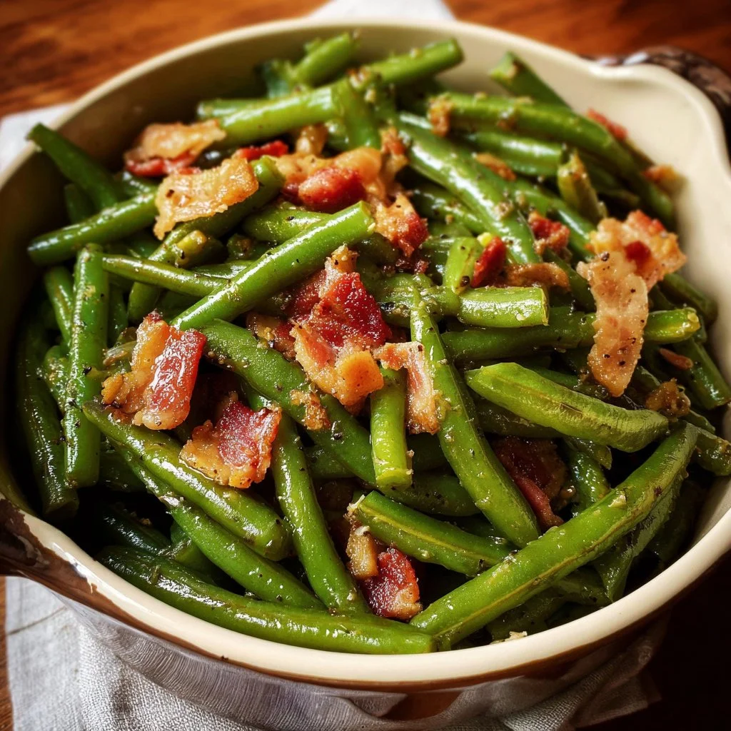 Southern-Style Green Beans with Bacon recipe