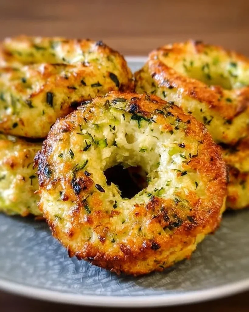 Low carb zucchini bagels recipe for keto diet